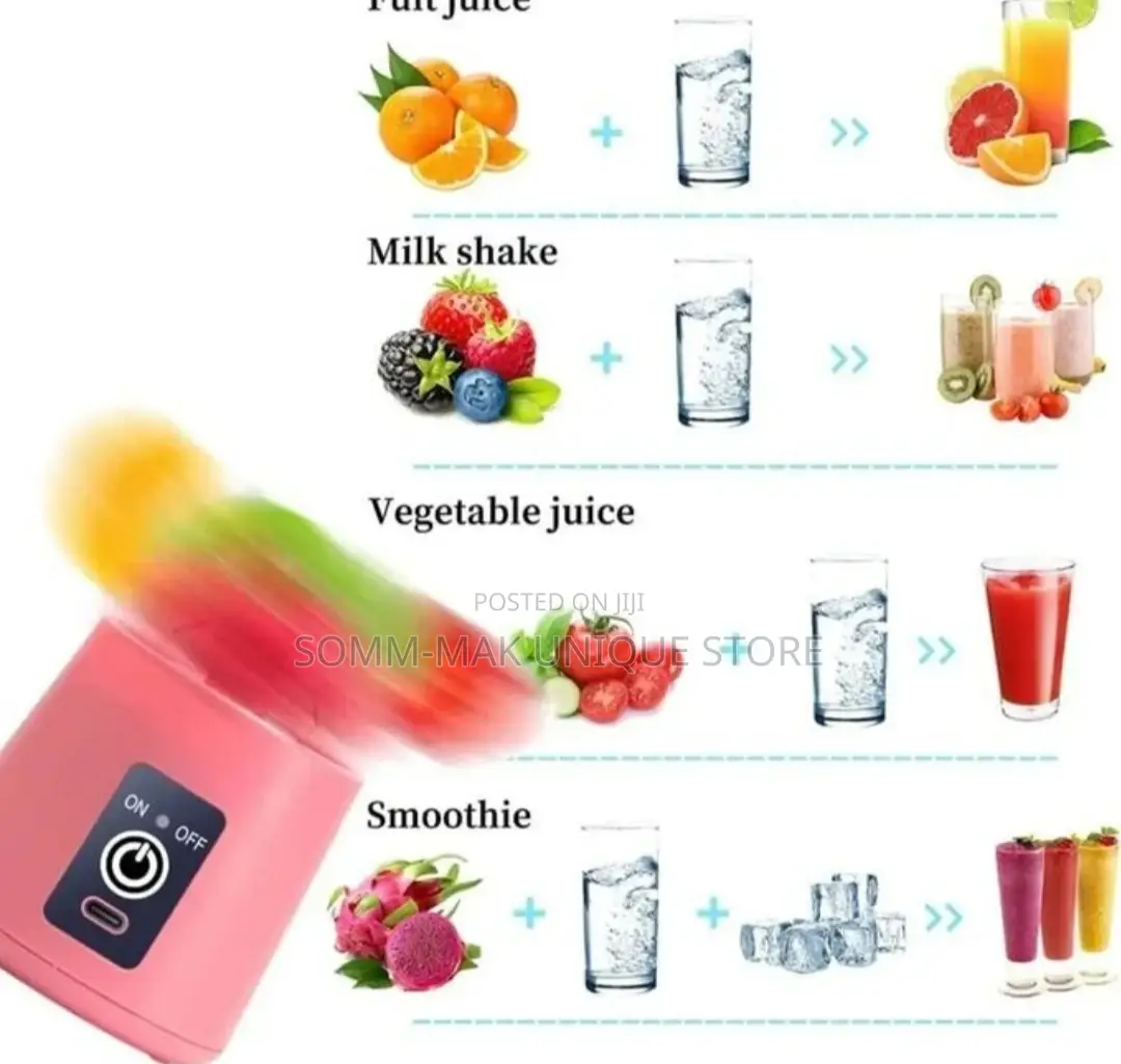 Usb Rechargeable Portable Mini Juicer Cup 400ml Juicer