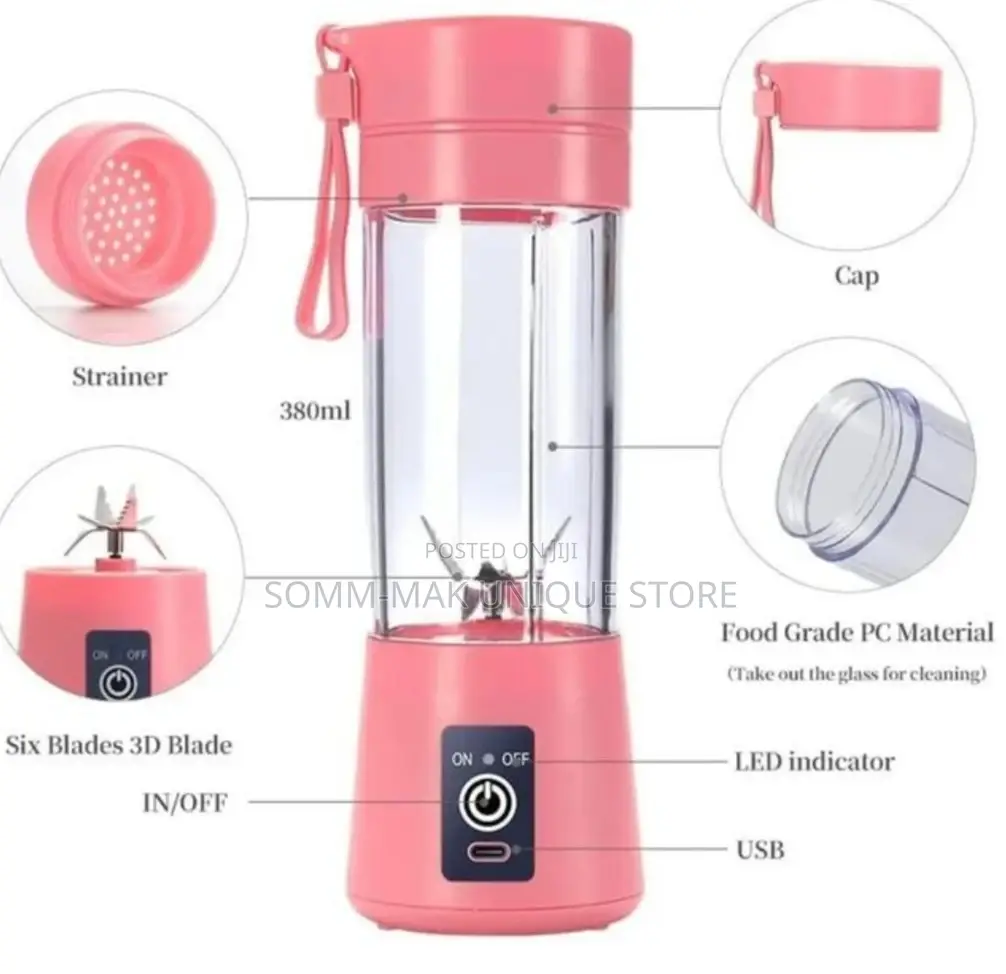 Usb Rechargeable Portable Mini Juicer Cup 400ml Juicer