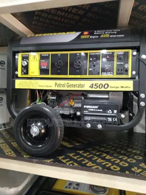 4.5kva Firman Generator Set 100% Copper With Key Starts And Manual.