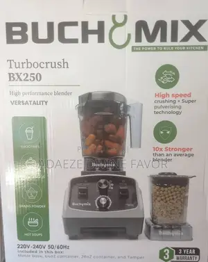 New Buchymix Turbo Crush Bx250 High Performance Blender