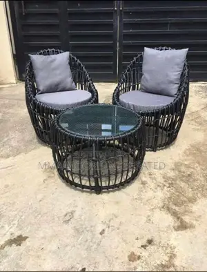 Rattan Chairs and Table Set