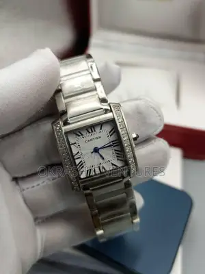 Cartier Silver Chain Watch for Women's