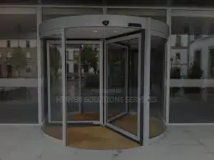 Silver Aluminium Fully Automatic Revolving Door