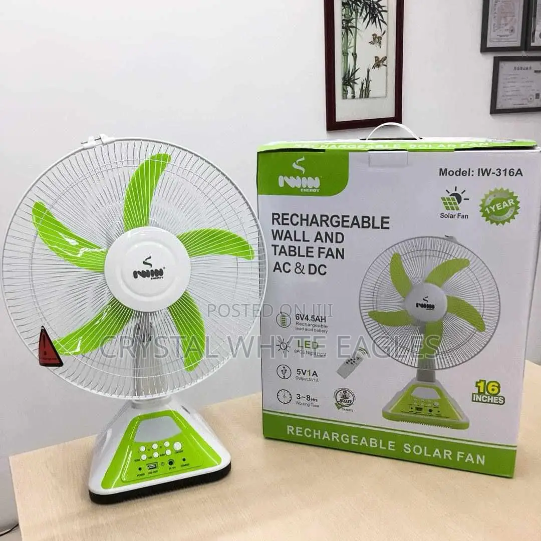 Rechargeable Table/ Wall Fan