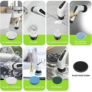 7 in 1 Electric Cleaning Brush Turbo Scrubber