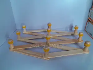 Wooden Bag/Wig Rack