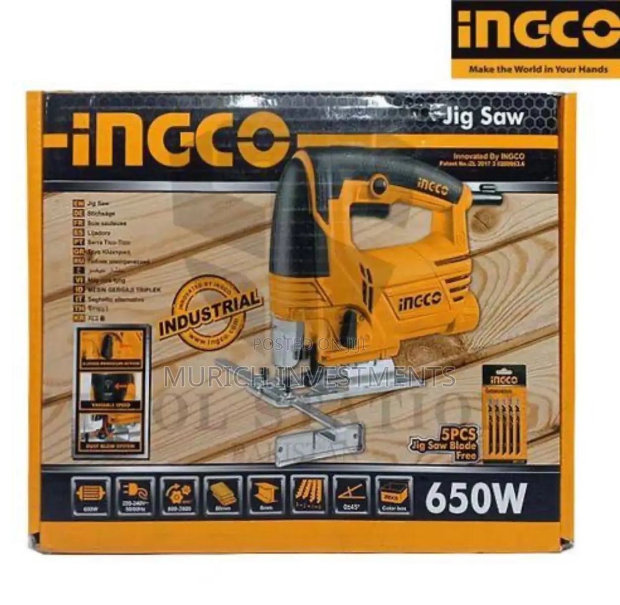 Industrial Jigsaw 650w With Extra Blades