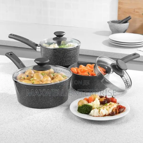 Salter Easy Pour 3 Piece Saucepan