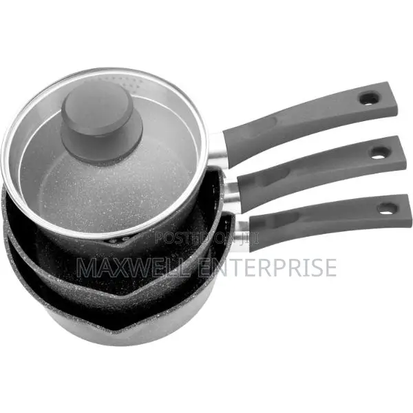 Salter Easy Pour 3 Piece Saucepan
