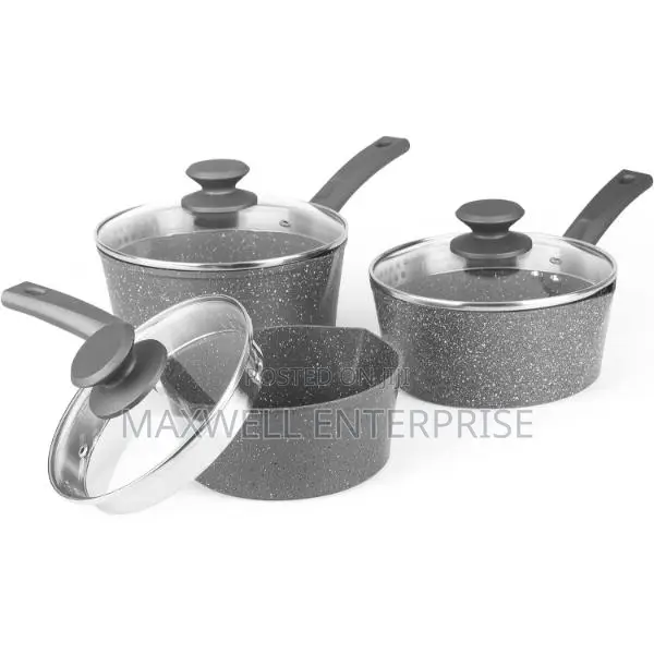 Salter Easy Pour 3 Piece Saucepan