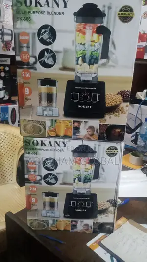 Sokany 2in 1 Multi Purpose 2.5L Blender, 5000W