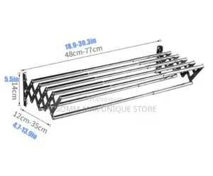 Stainless Steel Wall Mount Expandable Towel Rack