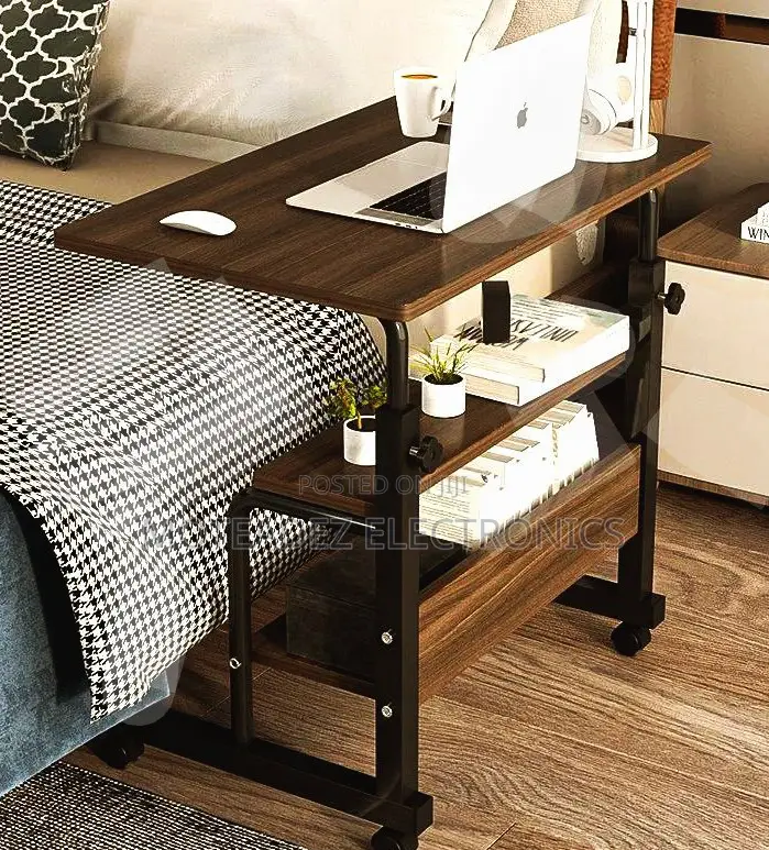 Adjustable 3 Steps 60cm Quality Wood Bedside Laptop Table