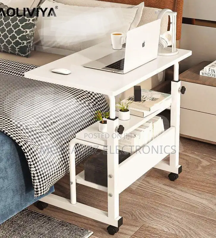 Adjustable 3 Steps 60cm Quality Wood Bedside Laptop Table