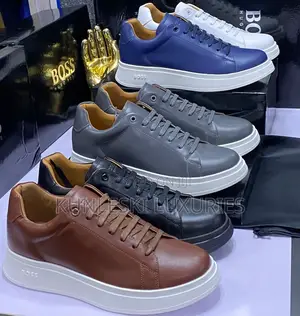 Original Hugo Boss Men Leathers Sneakers