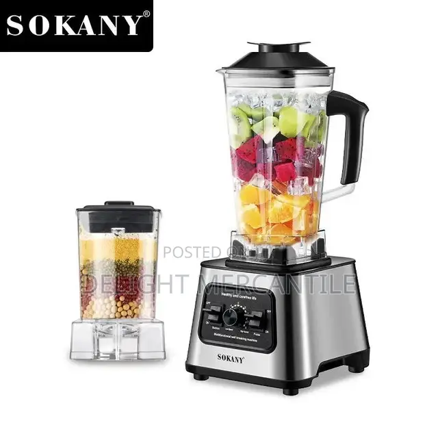 Sokany Powerful Electric Blender 6000 Watts 2 Cups