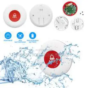 Wireless Alert Call White Button Patient Bell For Hospi