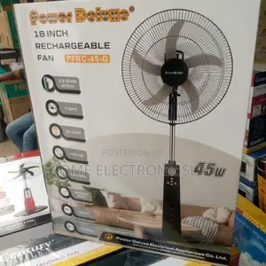 Power Deluxe 18 Inches Rechargable Fan