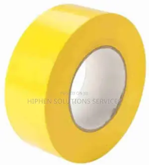 Yellow And Black PE Floor Marking Tape
