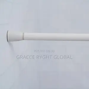 140/260cm Extendable Shower Curtain Pole