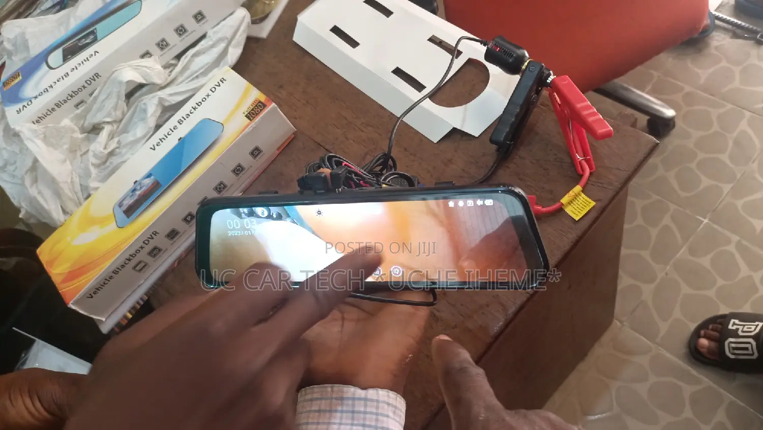DVR Recording Mirror With Full Screen Front and Back Camera