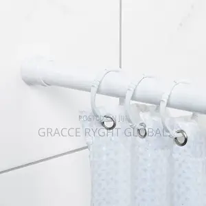 140/260cm Extendable Shower Curtain Pole