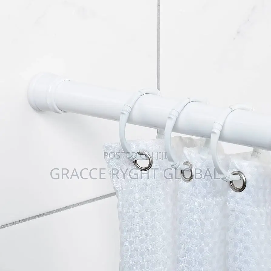 140/260cm Extendable Shower Curtain Pole