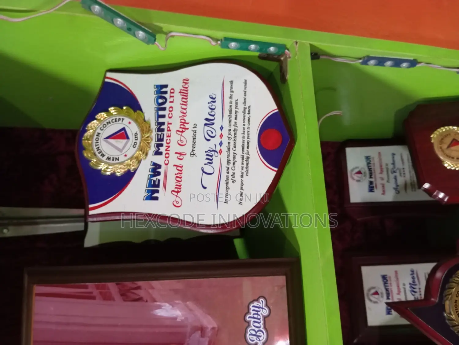 Wooden, Acrylic, Crystal Award Plaque