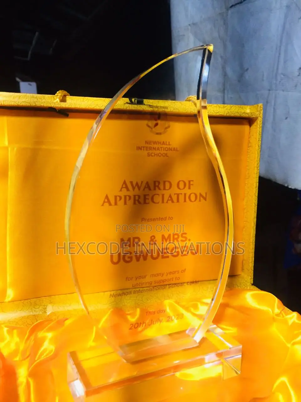 Wooden, Acrylic, Crystal Award Plaque