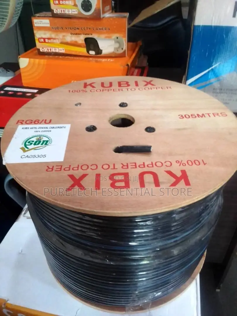 Coaxial Cable Rg59 With 2c Power Cable 100% Copper