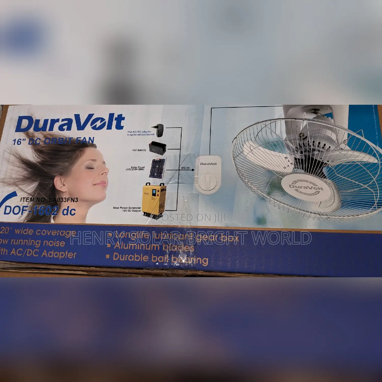 Duravolt 16 DC Orbit Fan