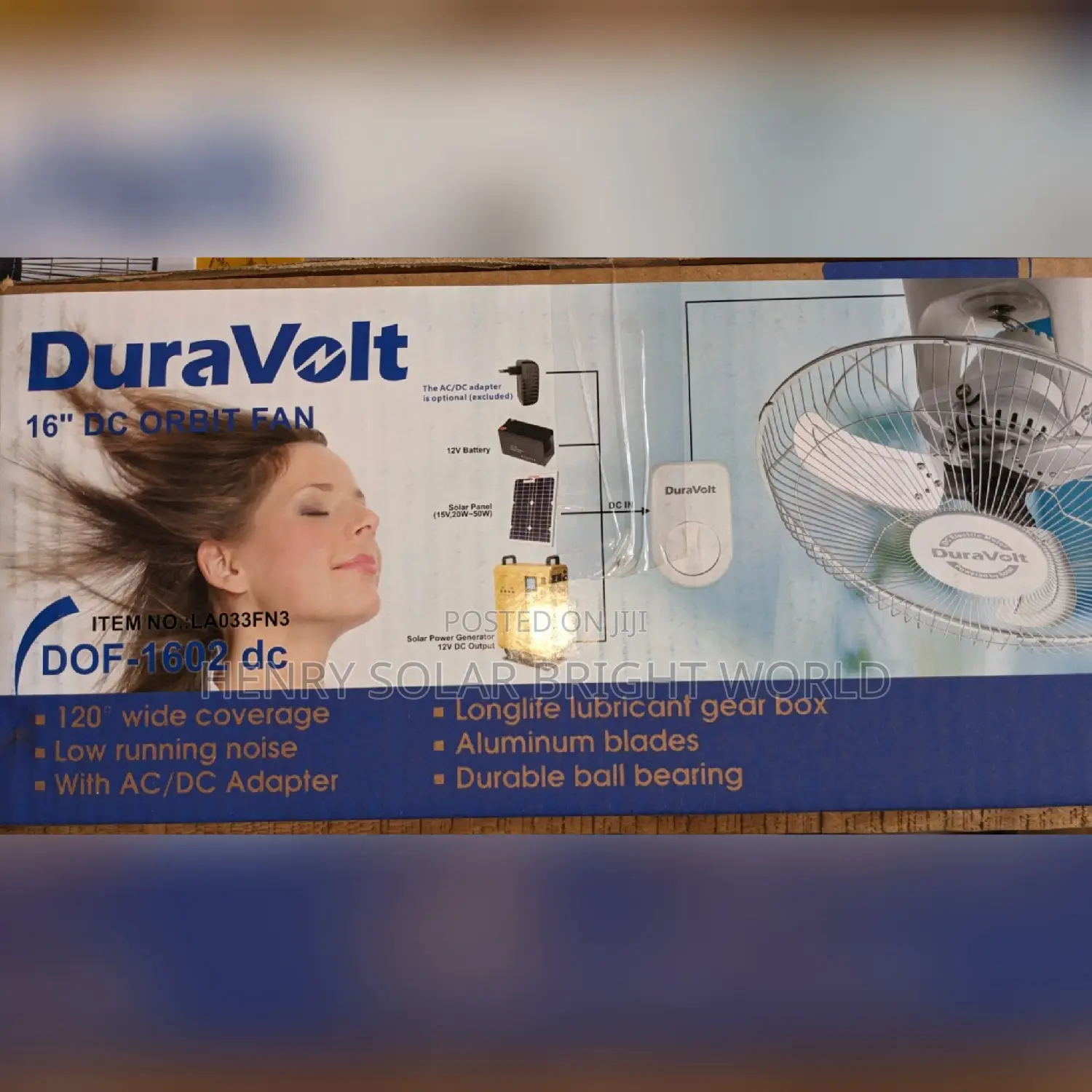 Duravolt 16 DC Orbit Fan
