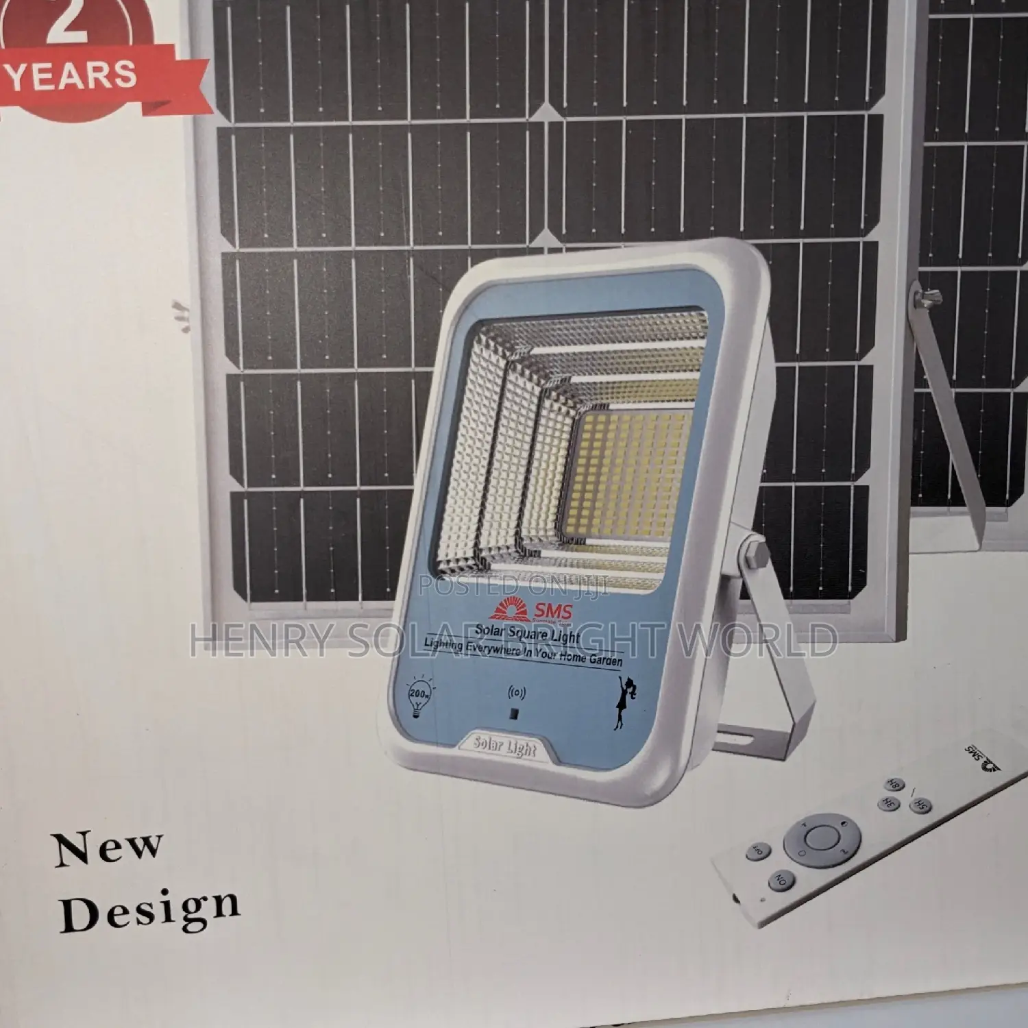 SMS 200W Solar Flood Light