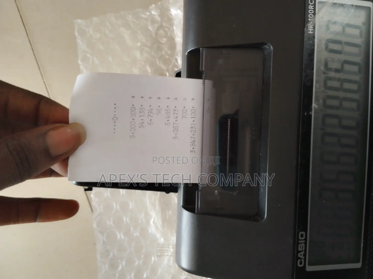 Casio Printing Calculator Hr-100rc