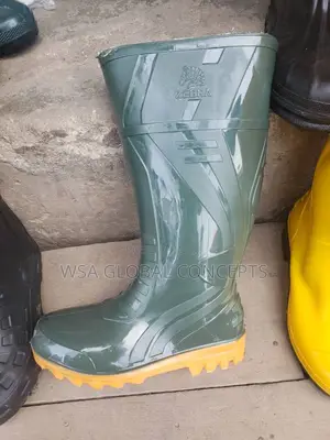 Green Rubber Rain Boots