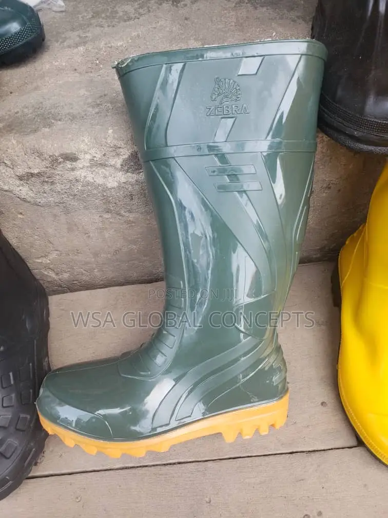 Green Rubber Rain Boots