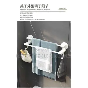 Double Rail/Pole Multipurpose Bathroom Towel Hanger