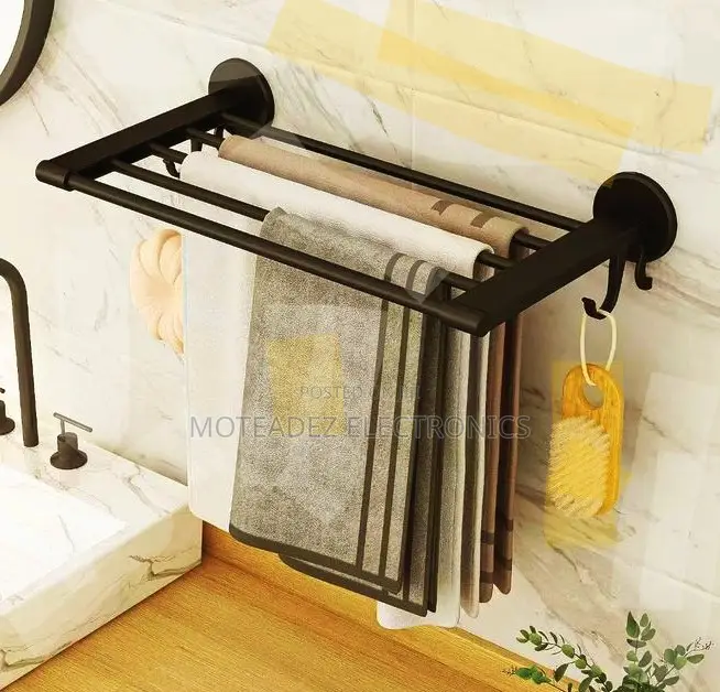 Multi Layers Wall Mount Bathroom Towel Hanger/Holder