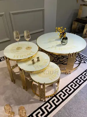 Quality Versace Centre Table and Stools