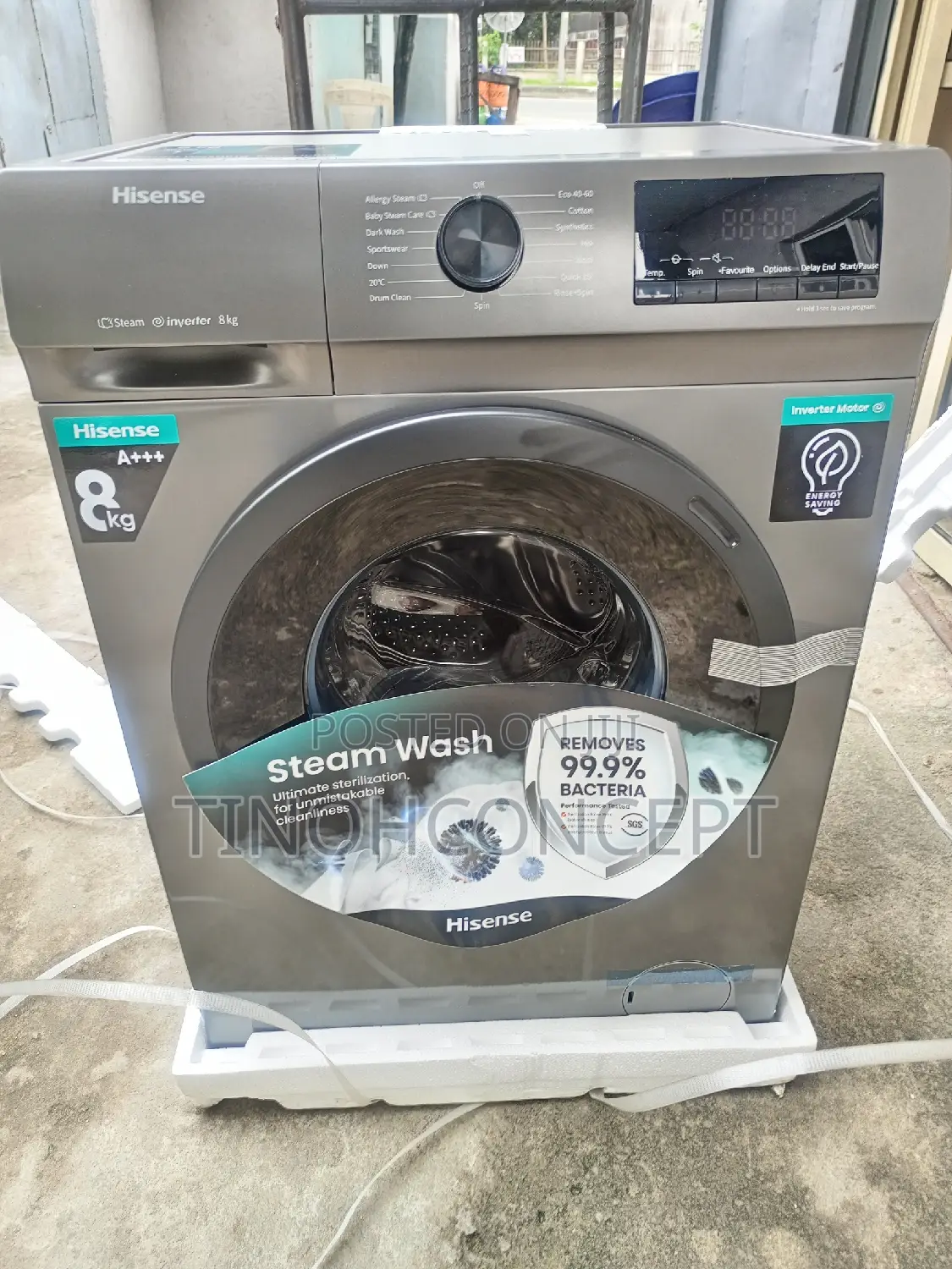 Hisense Inverter Washing Machine 8kg Front Loader