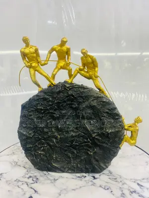 Golden Polyresin Figurine
