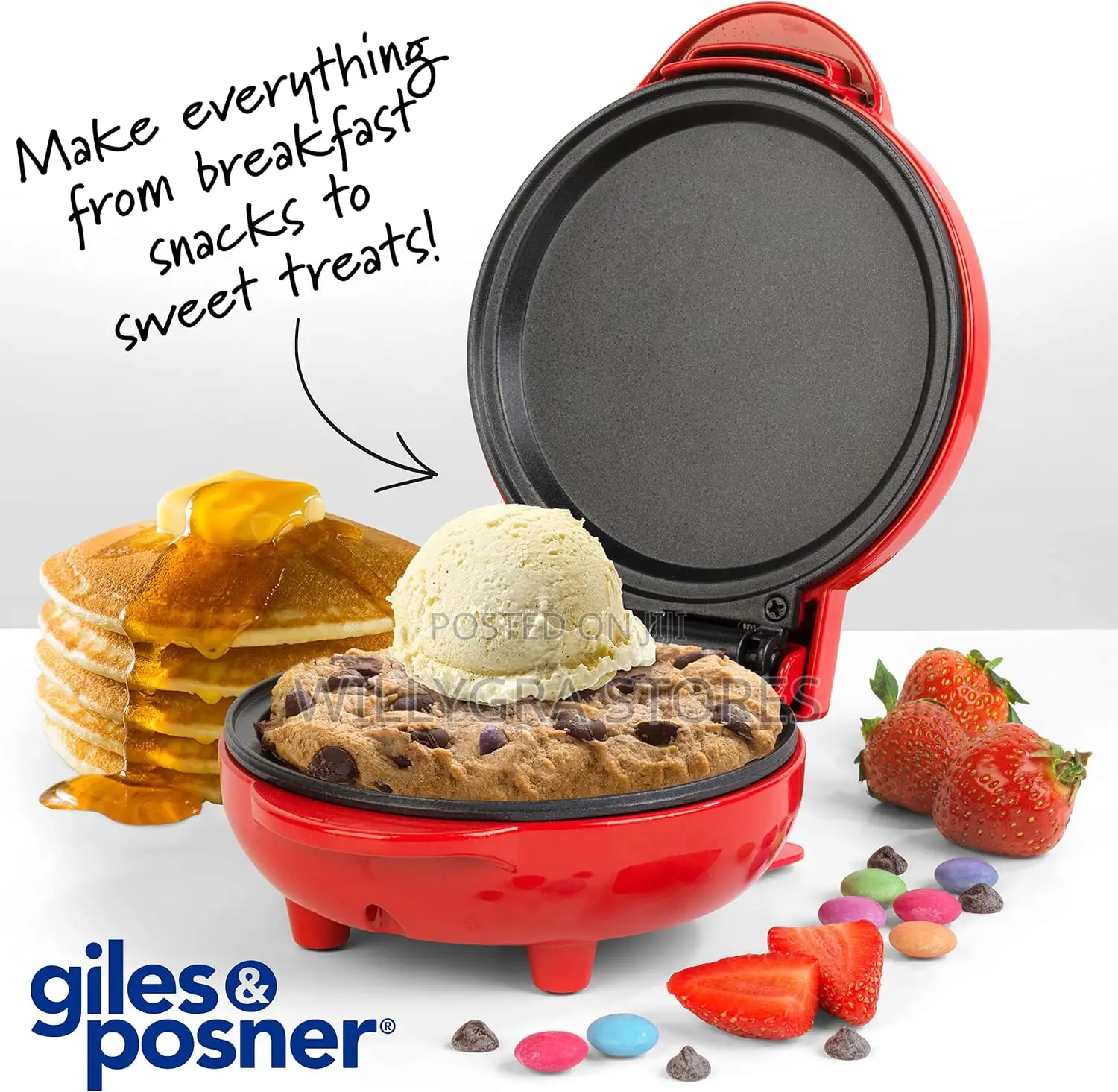 Giles Posner Mini Snack Maker - Non-Stick Multicooker