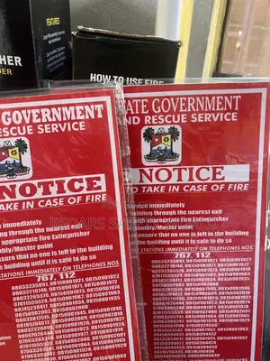 Fire Notice Signage