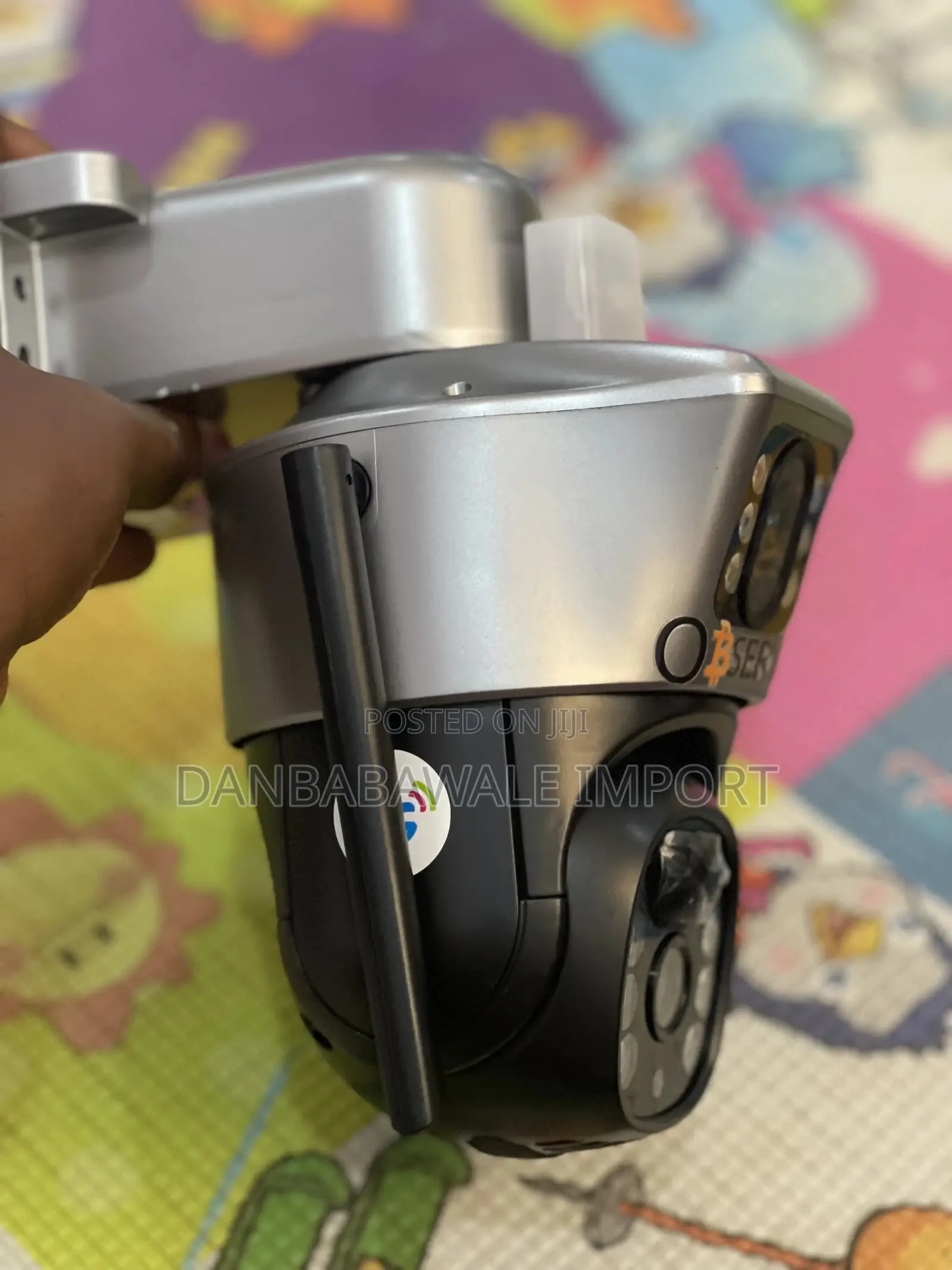 Observer Dual Lens Solar Cctv 4g Security Camera Black