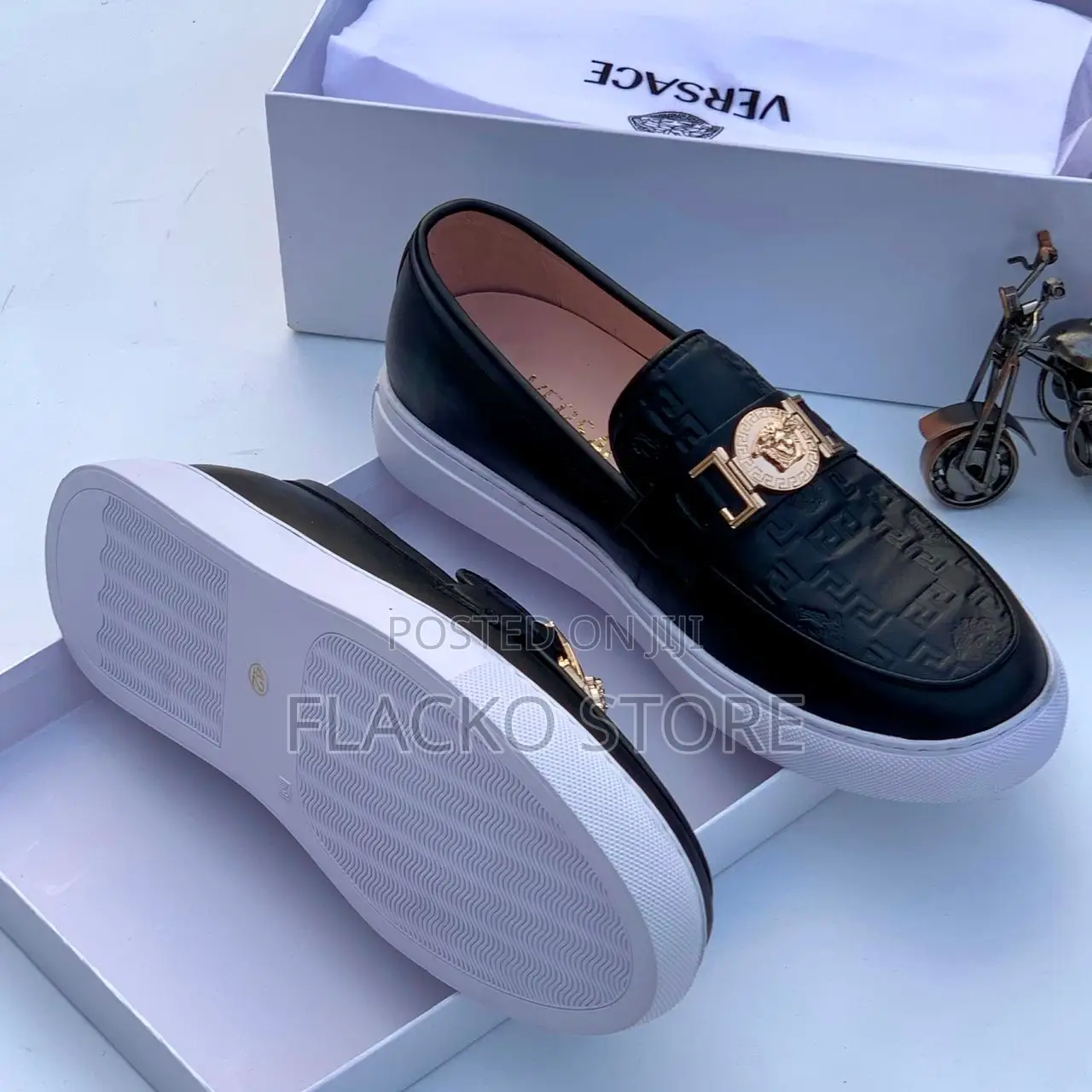 Original Versace Leather Sneakers
