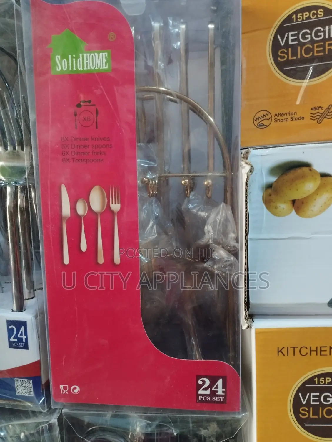 Set of Cutlery 24pcs Gold