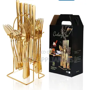 Set of Cutlery 24pcs Gold