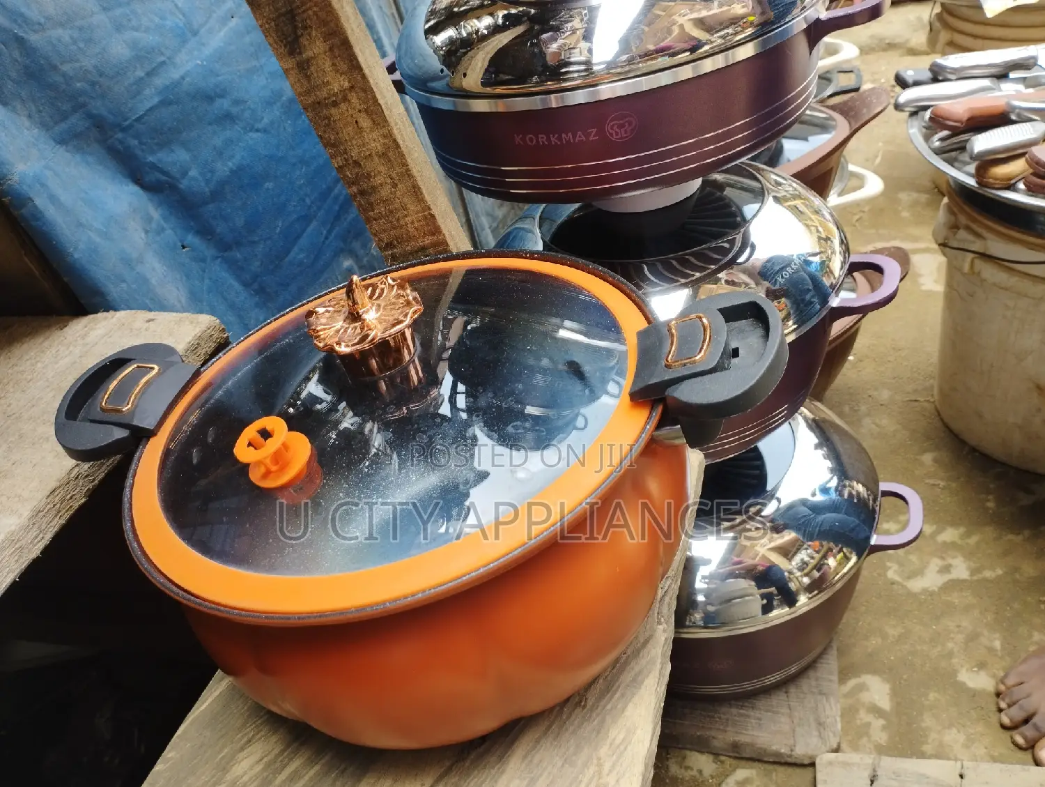 Pressure Pot With Glass Cover