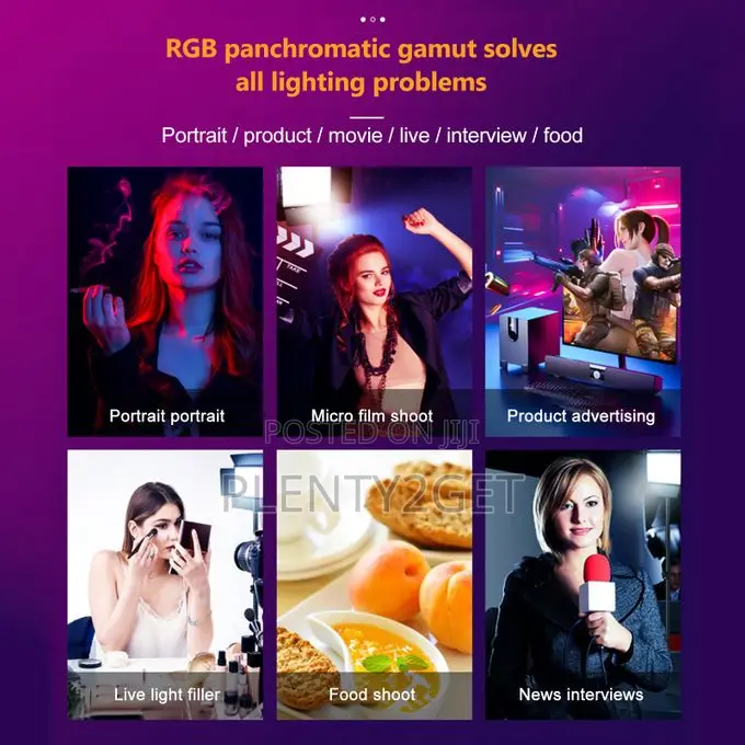 Bi-Color RGB Photography Light 36W LED Light Panel 352pcs