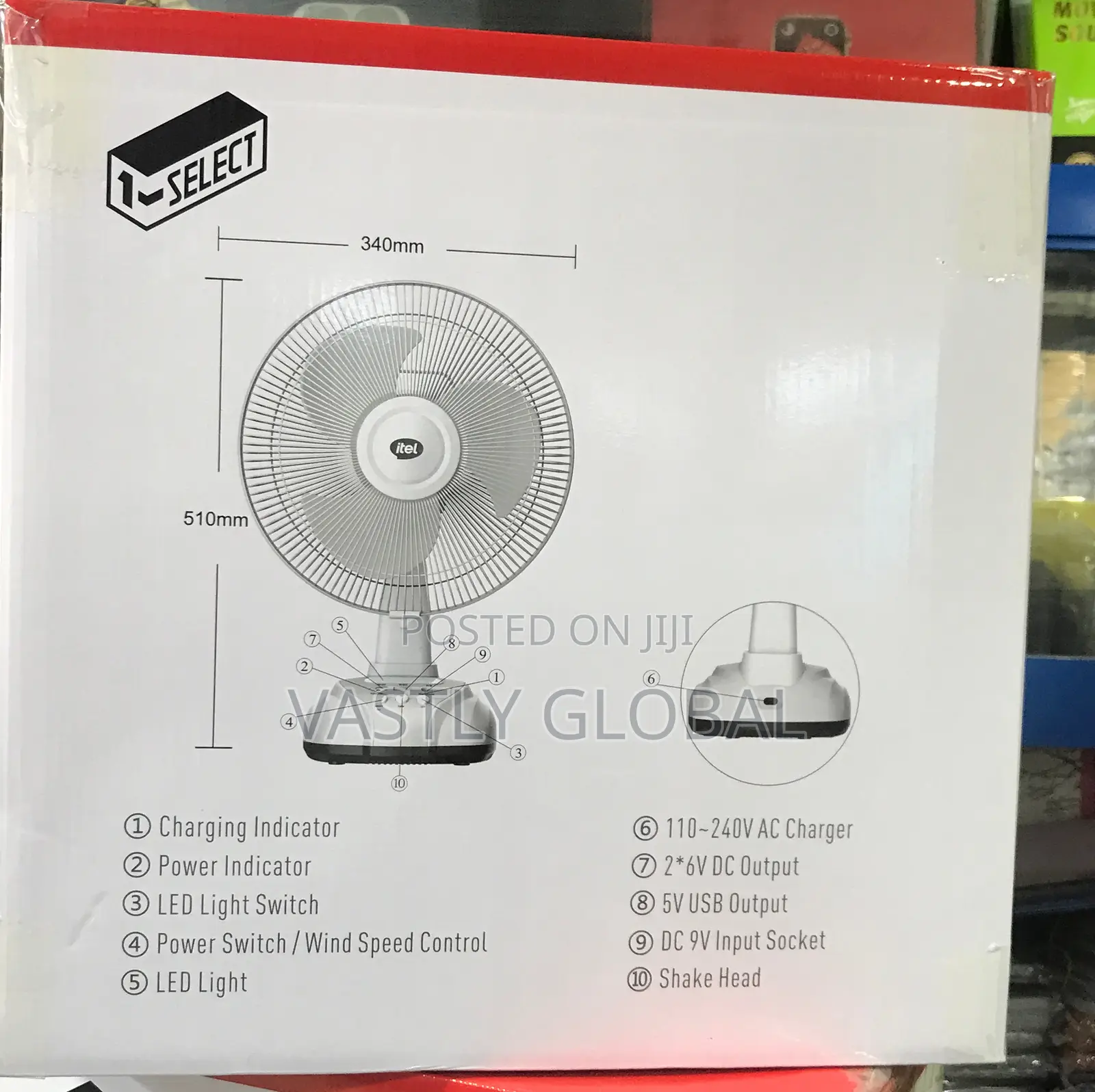 Rechargeable Ac/Dc Fan
